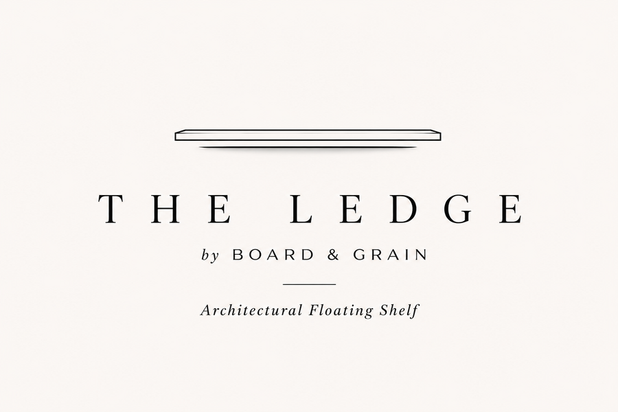 The Ledge — Architectural Floating Shelf — Board & Grain 