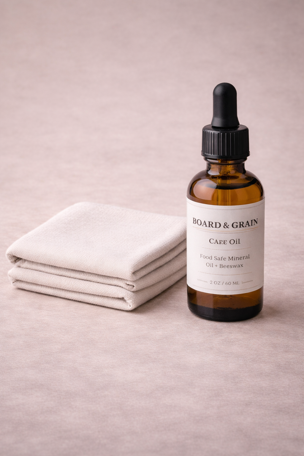 Board and Grain ReGrain care oil and linen care cloth