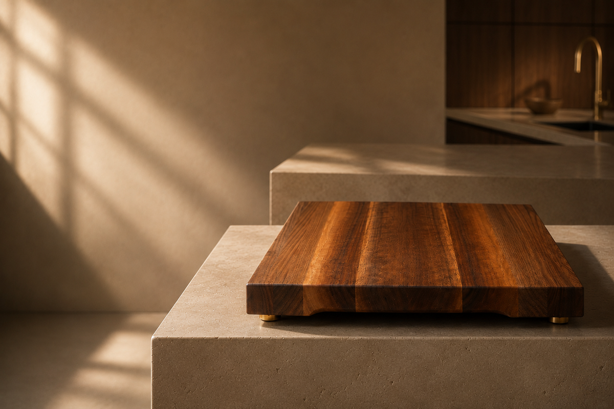 Luxury handcrafted cutting board from the Board &amp; Grain Kitchen Collection