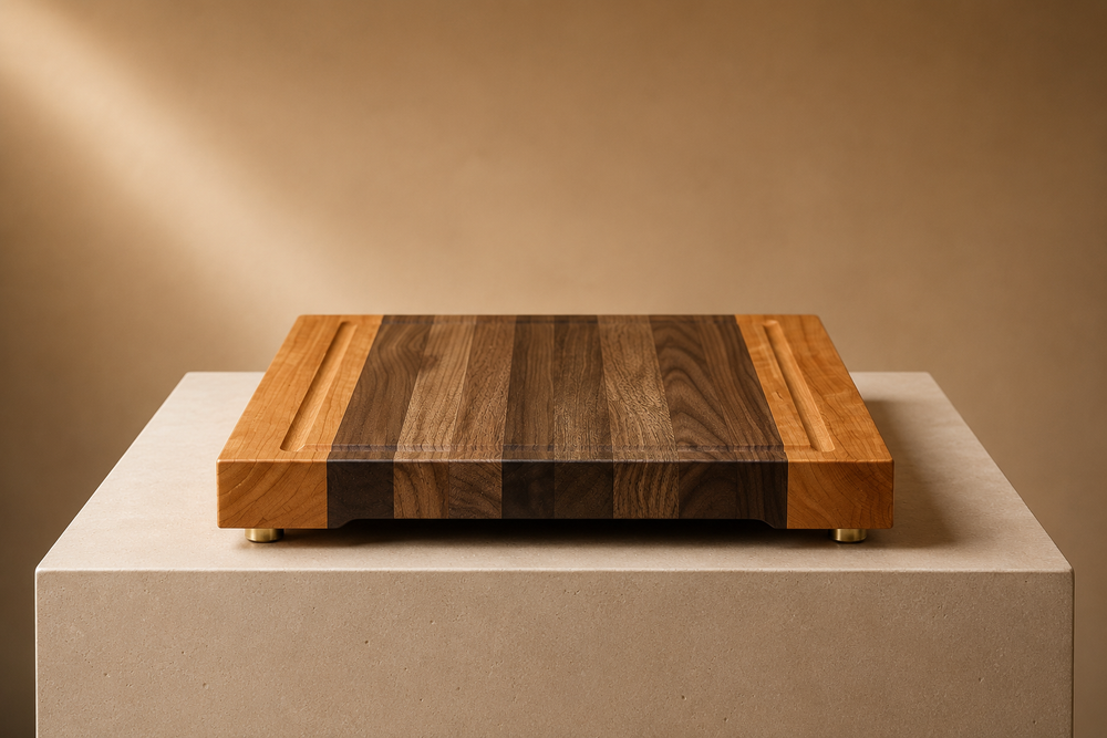 The Harvest (Heritage Profile) - Walnut and Cherry Edge Grain Cutting Board