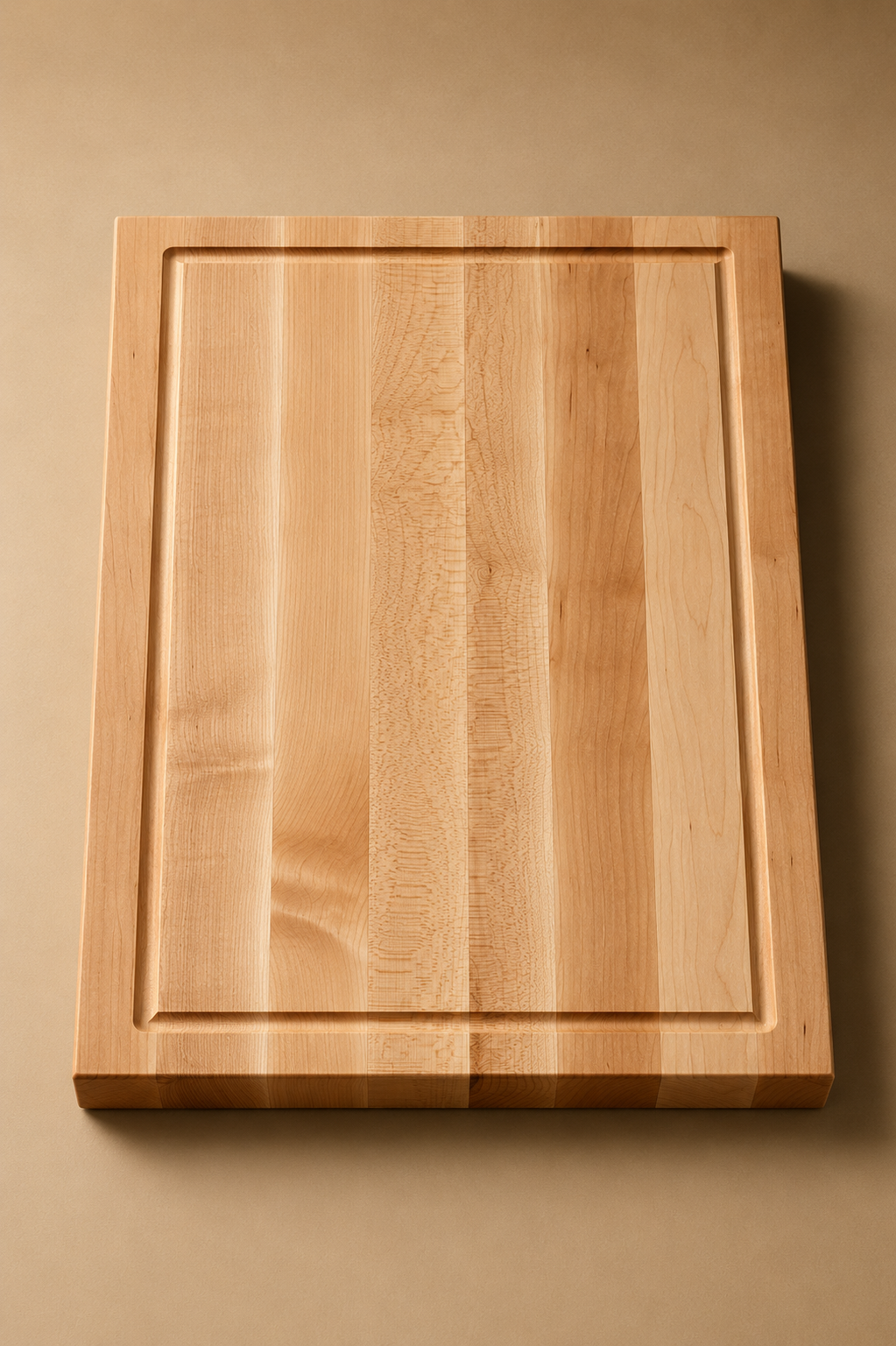 The Wynn (Heirloom Profile) - Solid Maple Edge Grain Cutting Board