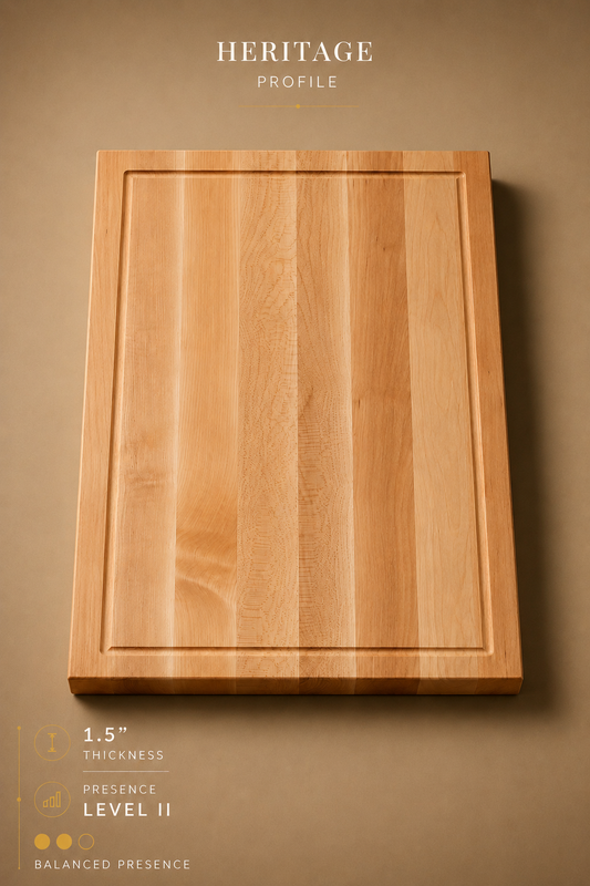 The Wynn (Heritage Profile) - Maple Edge Grain Cutting Board